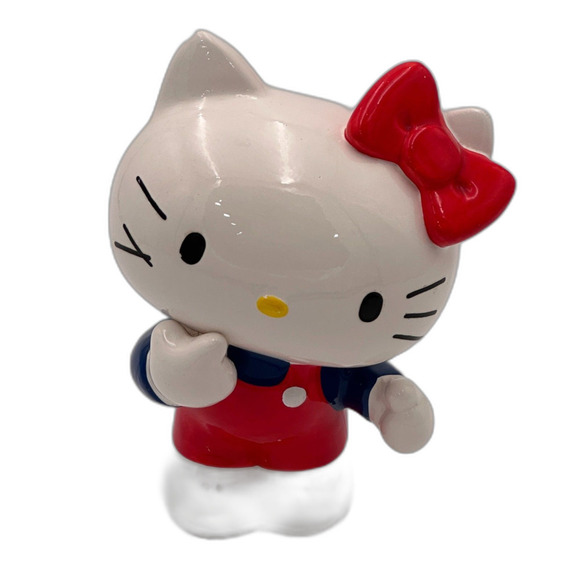 Vintage 1976 Hello Kitty Ceramic Bank Sanrio Japan Rare Whisker Misprint - Picture 1 of 10